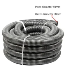 Outlet 3 meter innerdiameter 50mm dammsugare gängad slang sugrör bälg vakuumslang slang