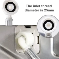 New 5 meter kallvattenrör för tvättmaskin, fullautomatisk tvättmaskinslang