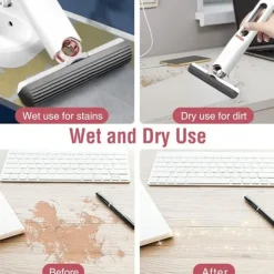 Discount 1 mini-mopp för bordsytor, svamp för bilmonterat te