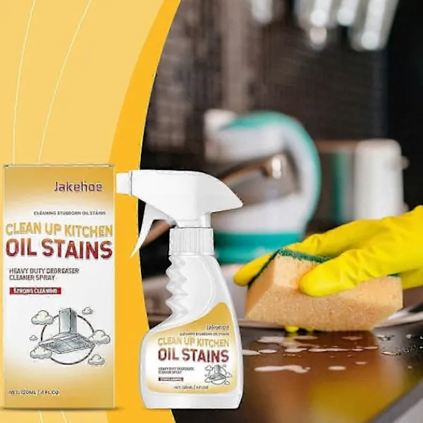 Hot 120 ml Kraftfull Köksavfettningsspray För Oljefläckar - Effektiv Rengöring För Spishällar, Köksfläktar Och Köksytor