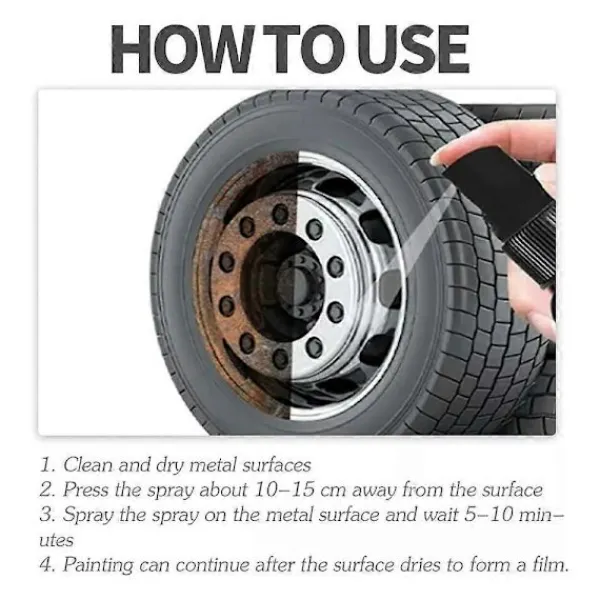 New 500 ml Rostborttagare, Kraftfull Metallrostborttagare