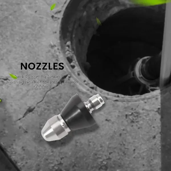Outlet (4 munstycken per lot) Högtrycksspolningsmunstycke för avloppsrengöring, spolmunstycken