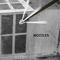 Outlet (4 munstycken per lot) Högtrycksspolningsmunstycke för avloppsrengöring, spolmunstycken