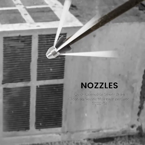 Outlet (4 munstycken per lot) Högtrycksspolningsmunstycke för avloppsrengöring, spolmunstycken