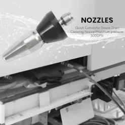 Outlet (4 munstycken per lot) Högtrycksspolningsmunstycke för avloppsrengöring, spolmunstycken