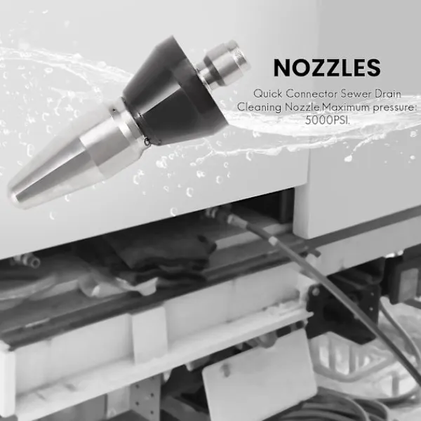 Outlet (4 munstycken per lot) Högtrycksspolningsmunstycke för avloppsrengöring, spolmunstycken