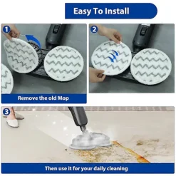 Online 10 ångmopp tvättbara rengöringspads