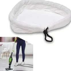 Sale 4 Ångmoppdukar, Triangulära Mikrofiber Ångmoppdukar, Tvättsbara Ersättningsdukar för Ångmopp för Rengöring av Olika Golv