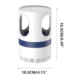 2024 Ny mygglampa hem nät rött ljus USB myggfångstlampa tyst myggfångstlampa (vit)