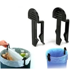 Clearance 2 pack hållare till soppåse, soppåsen, papperskorg Svart