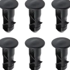 Online 3 par gångjärnsbultar gångjärnstappar för soptunnlock för att passa 240/120/100/60l utomhussoptunnor, 65 mm x 18 mm, svart plast