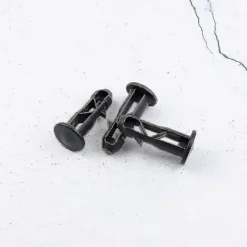 Online 3 par gångjärnsbultar gångjärnstappar för soptunnlock för att passa 240/120/100/60l utomhussoptunnor, 65 mm x 18 mm, svart plast