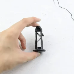 Sale 3 Par Gångjärnsbultar Gångjärnsstift För Soptunna Lock Behållare Passar 240/120/100/60l Utomhus Sopkärl, 65mm X 18mm, Svart Plast (FMY)