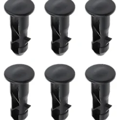 Hot 3 par gångjärnsbultar gångjärnstappar för soptunnalock för att passa 240/120/100/60l utomhussoptunnor, 65mm X 18mm, svart plast_kvalitetsgåva