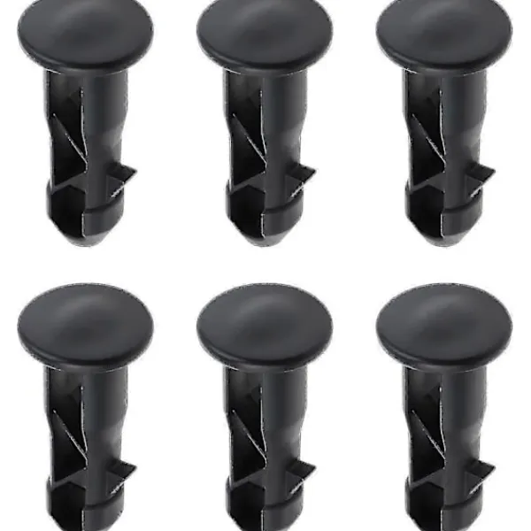 Sale 3 Par Gångjärnsbultar Gångjärnstappar För Soptunne-lock Passar 240/120/100/60l Utomhussoptunnor, 65mm X 18mm, Svart Plast