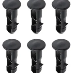 Best 3 par gångjärnsbultar gångjärnstappar för soptunnlock som passar 240/120/100/60l utomhus soptunnor, 65mm X 18mm, svart plast