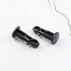 Best 3 par gångjärnsbultar gångjärnstappar för soptunnlock som passar 240/120/100/60l utomhus soptunnor, 65mm X 18mm, svart plast