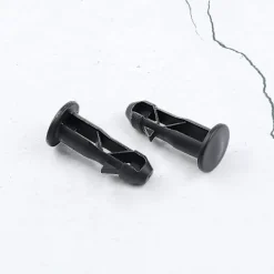 Discount 3 par gångjärnsbultar gångjärnstappar för soptunnlock som passar 240/120/100/60l utomhussoptunnor, 65mm X 18mm, svart plast