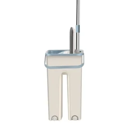 Discount 360° Platt Press Mikrofibermopp Hink Set, 1 Moppset + 2 Dynor