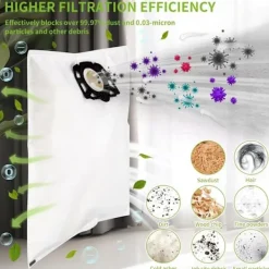 Outlet 10 påsar för Kärcher WD4 WD5 WD6 MV4 MV5 MV6 dammsugare - FX-