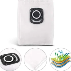 Best 10 påsar för Rowenta Zr200520 Zr200720 Silence Force Compact Power X-trem Power (ro64xx Ro63xx Ro68xx Ro39xx)