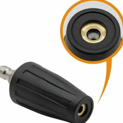 Hot 3600 PSI Högtrycksroterande Munstycke 1/4 Snabbkoppling Turbo Tip för Kallvatten Högtryckstvättar Kompatibel med 040 Modeller
