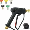 Discount 4000 PSI Högtryckstvätt Pistol med Slang M22 14MM Anslutning, Nilfisk Snabbkoppling, Biltvätt Pistol Panel för Biltvätt Rengöringsverktyg
