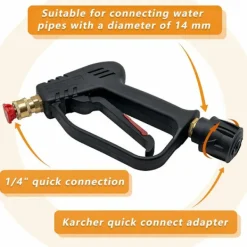 Sale 4000 PSI Högtryckstvättpistol med 5 Vattenmunstycksmunstycken, Bilrengöringspistol