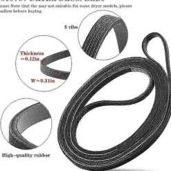 Clearance 4392067 Reparationssats för torktumlare för , , , Torktumlare Inkluderar WPW10314173 Trumrulle