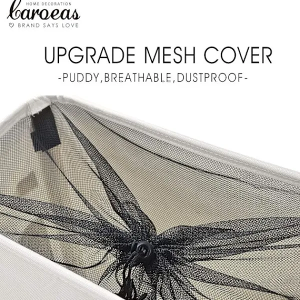 Online 22" Rullande Smalt Tvättkorg på Hjul Hög Smal Smutsig Tvättkorg Korg Hemmahörn Bin (Beige)