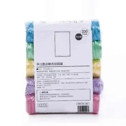 Outlet 5 Rullar 1 Förpackning 100st Hushålls Engångs Soppåsar Köksförvaring Skräppåsar Rengöring Avfallspåse Plastpåse 45x50cm Color mixing