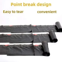 New 6 Rullar 120 stycken (Flerfärgade, 45*50CM) [Extra Tjocka][Läckagesäkra] Sopsäckar Papperskorgspåsar för Hemmakontor Papperskorg, Sopsäckar, Avfall