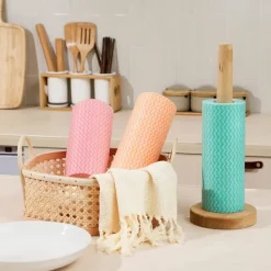 New 3 rullar Allrengörings engångstrasor - Återanvändbara våtservetter för kök