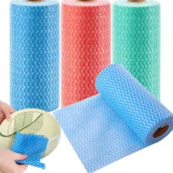 New 3 rullar Allrengörings engångstrasor - Återanvändbara våtservetter för kök