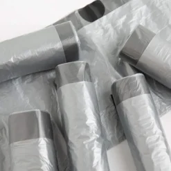 Outlet 5 Rullar 50x60 cm 75 ST Sopsäckar, Sopsäckar med Dragsko Stora Starka Oparfymerade Universella Avfallspåsar Soptunnor För Kök