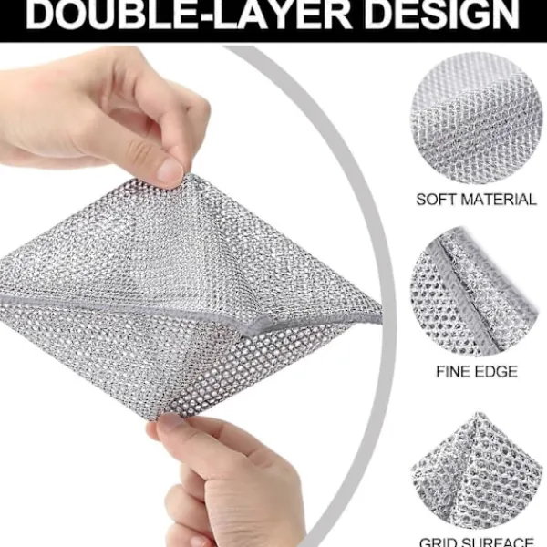 New 2025 Senaste Modell 6-pack Multifunktionell Disktrasor av Ståltråd, Dubbla Lager