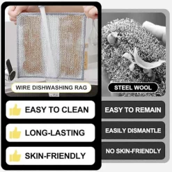 New 2025 Senaste Modell 6-pack Multifunktionell Disktrasor av Ståltråd, Dubbla Lager