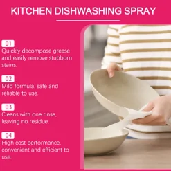 Outlet 2025 Senaste modellen Köksdisk Spray Dekontaminering Dekontaminering Bestick Rengör Blank Disk Skonsam Rengöringsvätska