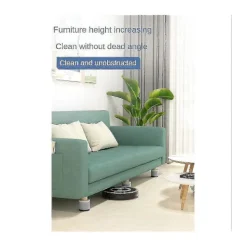 Best 4 Set Möbler Sängförhöjare Kraftiga Runda Sänglyft Förhöjare Justerbar Höjd, för Bordsstolar Co