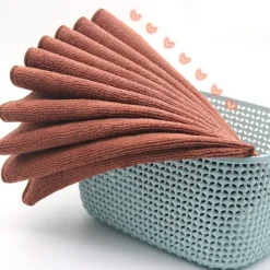 Discount 1 set rengöringsdukar, brun, 25*25cm, 5 stycken, Färg: Stil1