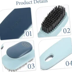 New 1 set rengöringsverktyg klädborstar skoborstar skoborste klädtvätt skoborste bärbar borste