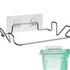 Online 2 Set Rostfria Soptunneställ Multifunktionella Hängare Förvaringshyllor