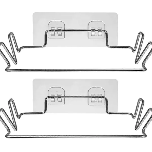 Online 2 Set Rostfria Soptunneställ Multifunktionella Hängare Förvaringshyllor