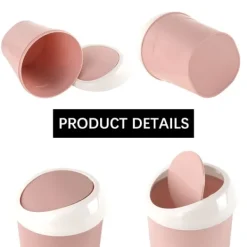 Sale 2 små papperskorgar Mini skrivbordspapperskorg (blå, rosa)