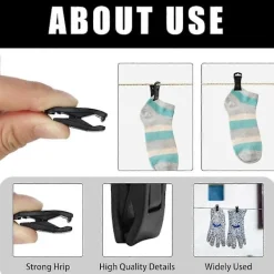 Outlet 50 Sock Clips För Tvättmaskin Och Torktumlare, Tvättklämmor, Strumpeklämmor, Handduksklämmor För Tvätt, Strumpeklämma [DB]