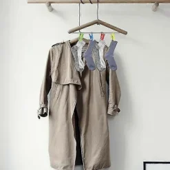 Discount 60 Sockklämmor för Tvättmaskin och Torktumlare, Sockklämmor med Krokar, Sockhållare Tvättmaskin, Dir Multicolor