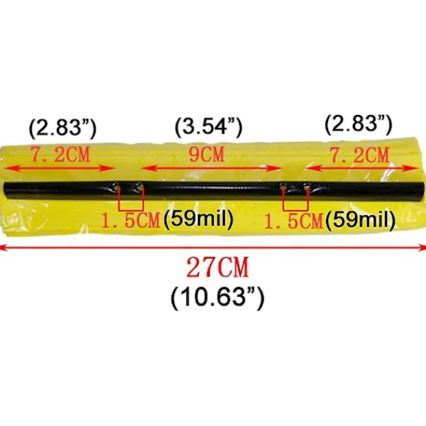 3 st 27 cm Absorberande Svampmopphuvud Påfyllningar, Mopphuvud, Kvastdyna