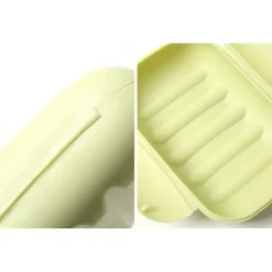 Best NICEGOU 1 st 11,5*7,5*4 cm och 1 st 7*7*4 cm rosa tvålkopp, tvålförvaring för resor och utomhusaktiviteter