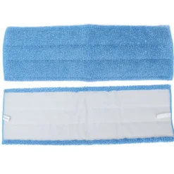 New 2 st 45 cm Platt Moppduk Bunden Fibermopp Dubbel Användning Moppdyna med Hög Vattenabsorption