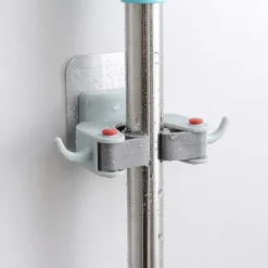 Discount 6 st 11,5*7,5*4,2 cm självhäftande kvast hållare kvast krok väggmonterad mopp och hållare för garderob krattor trädgård garage förvaring